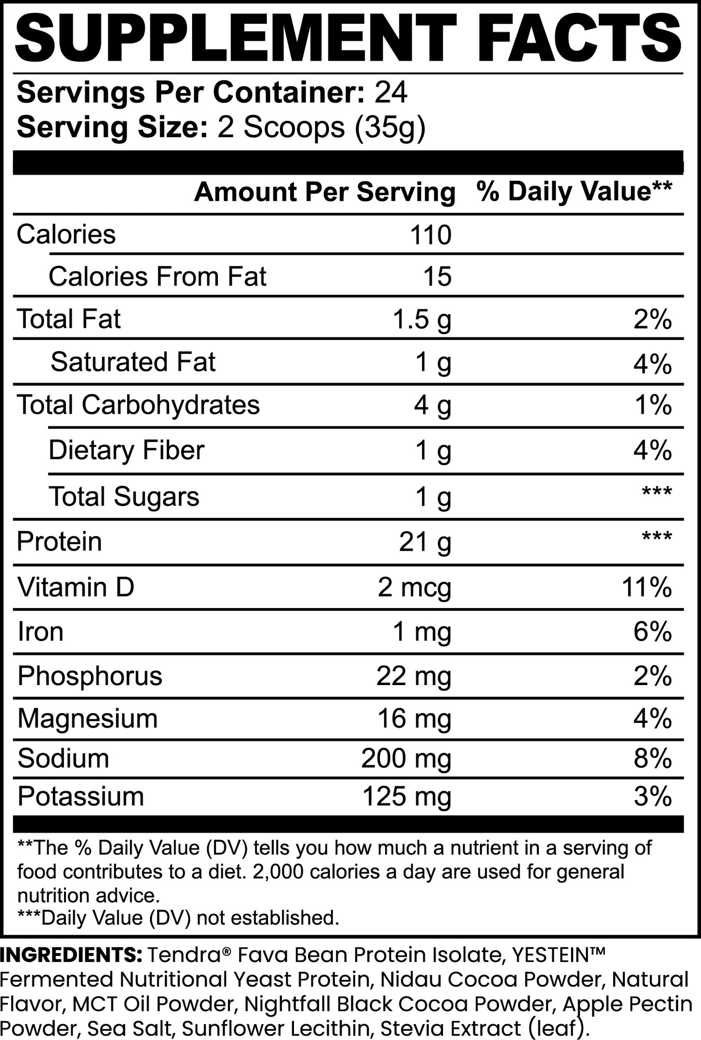 Vendercart® Plant Protein – Chocolate 21g – IRONGEIST Selection