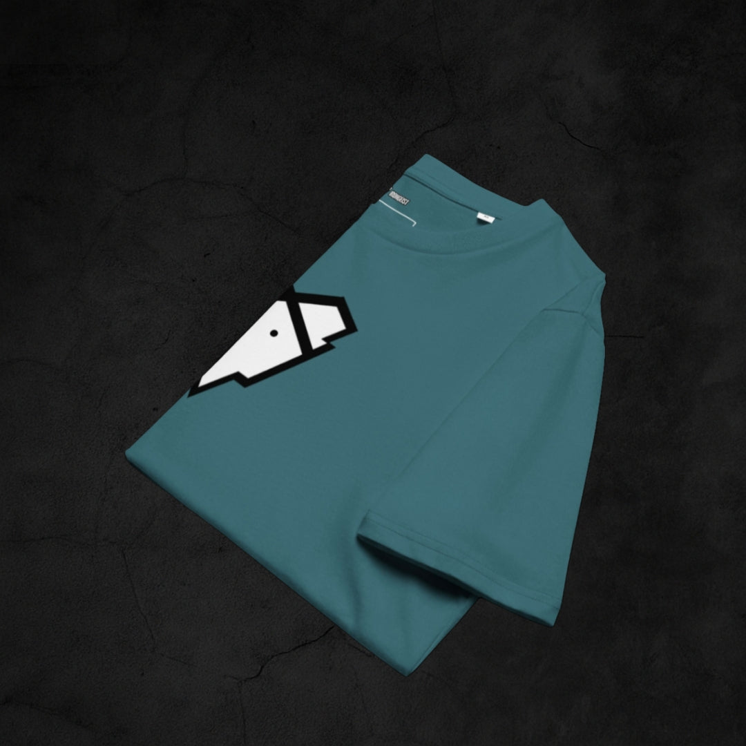 IRONGEIST® T-shirt – Emblem Drop Steel Teal