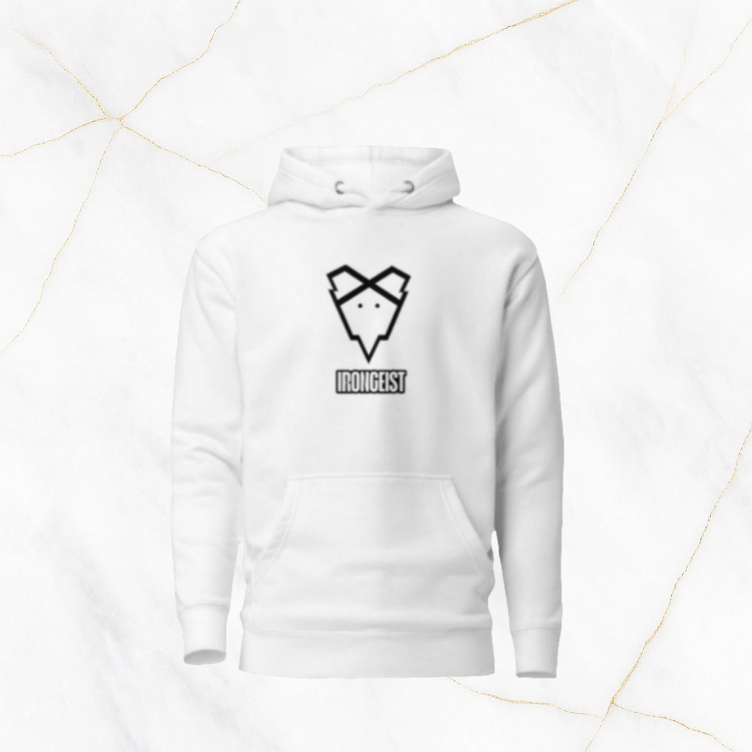 IRONGEIST® Hoodie – Momentum Drop White