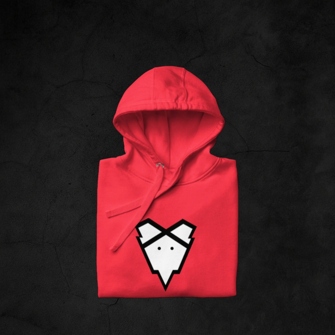 IRONGEIST® Hoodie – Emblem Drop Red