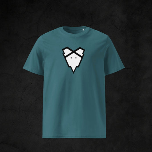 IRONGEIST® T-shirt – Emblem Drop Steel Teal