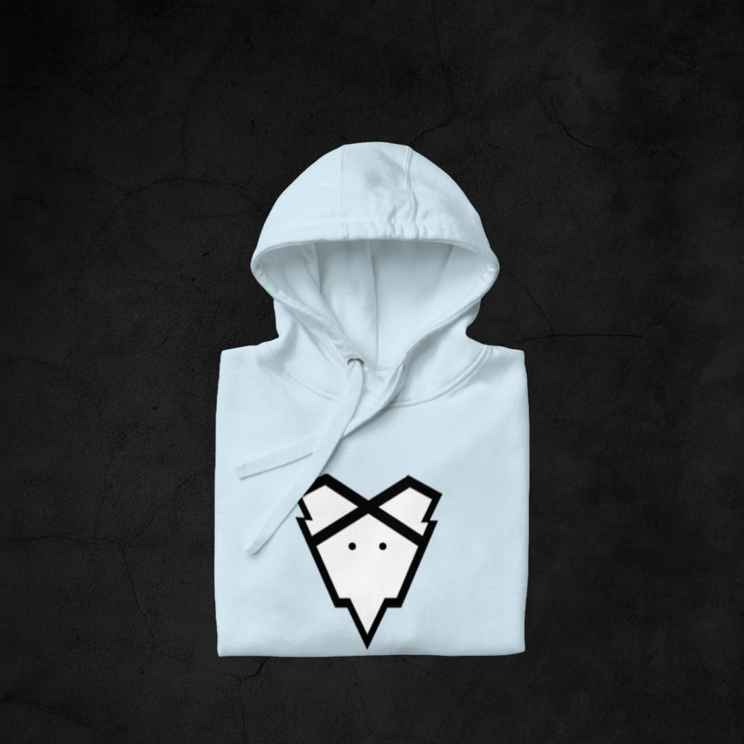 IRONGEIST® Hoodie - Emblem Drop Light Blue
